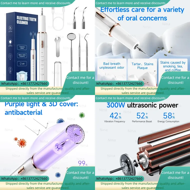Teeth Whitening Home Kit - Kit de Nettoyage Dentaire Électrique Portable