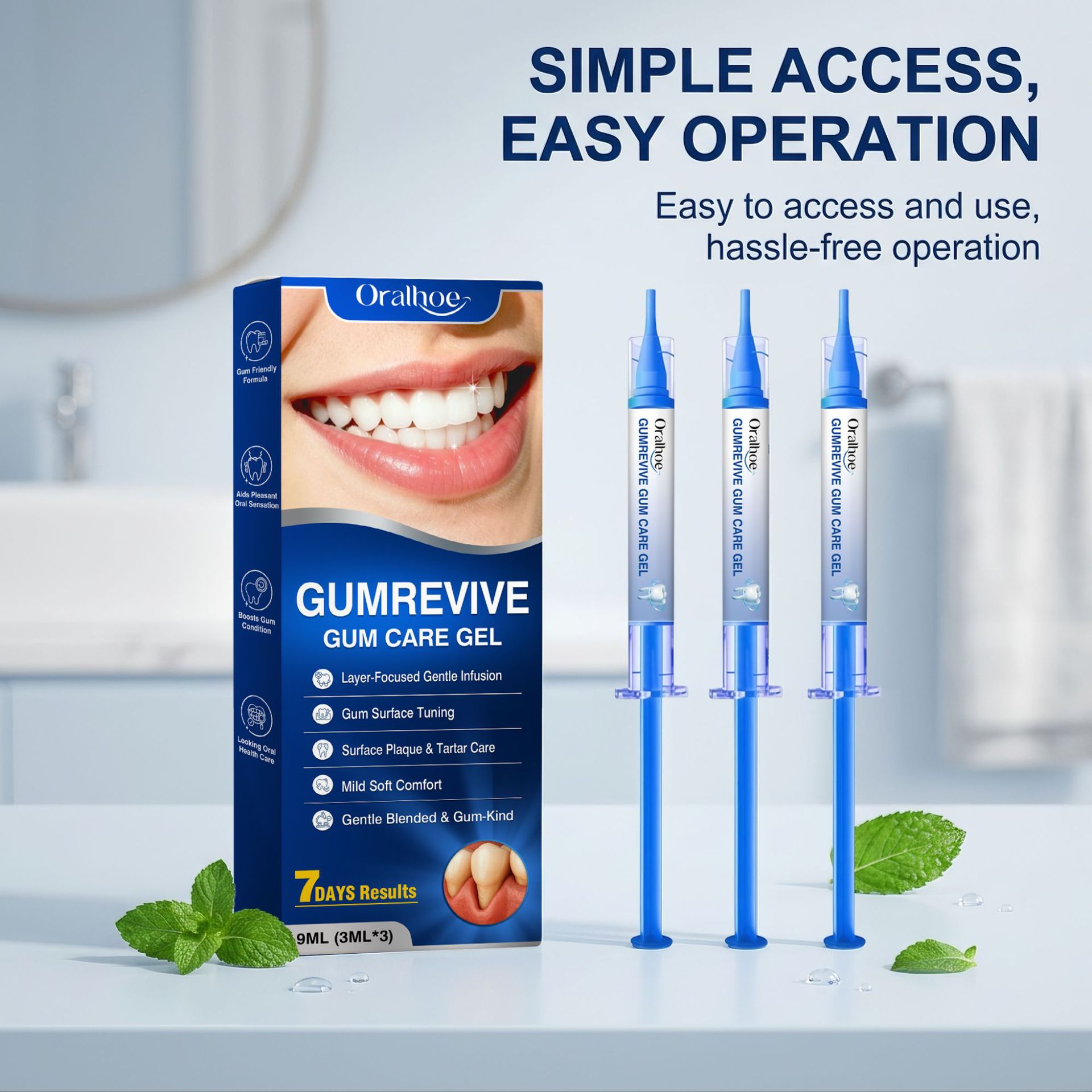 Teeth Whitening Home Kit - Kit de 3 seringues de gel