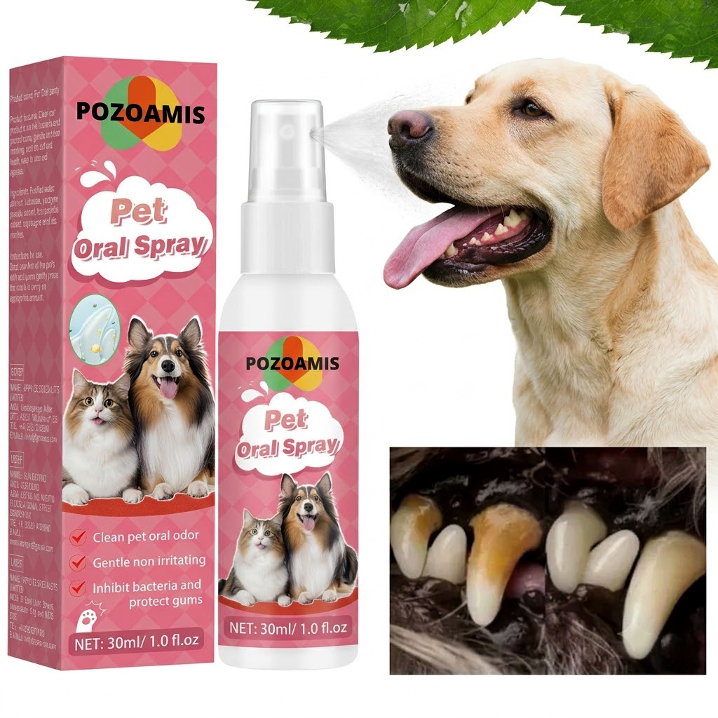 Colgate Whitening Teeth - Spray nettoyant pour dents d'animaux, soin