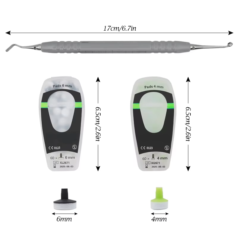 Teeth Whitening Foam - Kit Composite dentaire avec tampon en