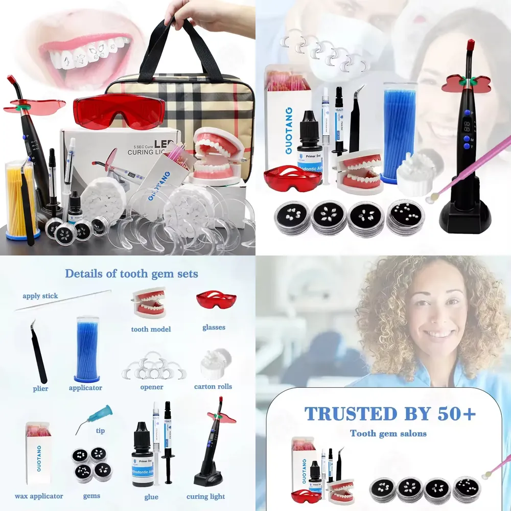 Teeth Whitening Home Kit - 【CHIMU HOME】 Kit de gemmes dentaires