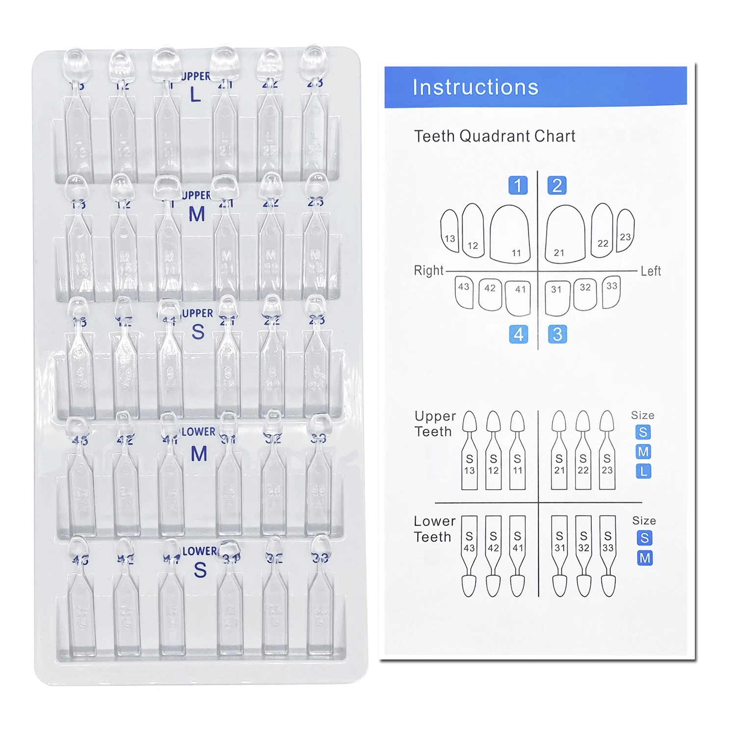 Kit de moules pour placage den - Teeth Whitening Veneers avis et prix