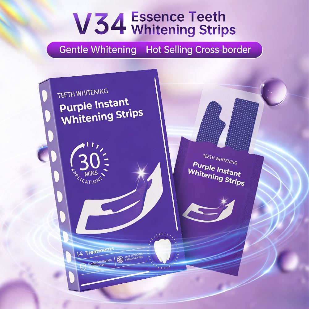 Bandes blanchissantes violette - Teeth Whitening Home Kit avis et prix
