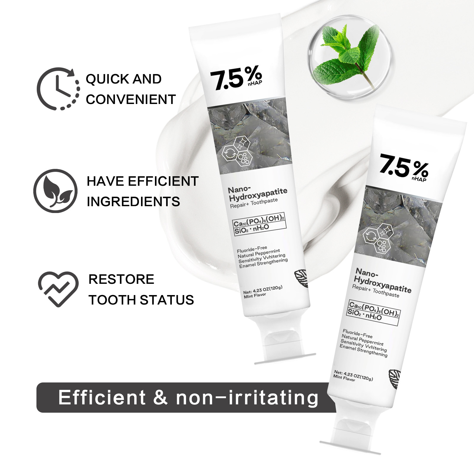 Dentifrice au nano-hydroxyapat - Teeth Whitening With Hydrogen Peroxide avis et prix