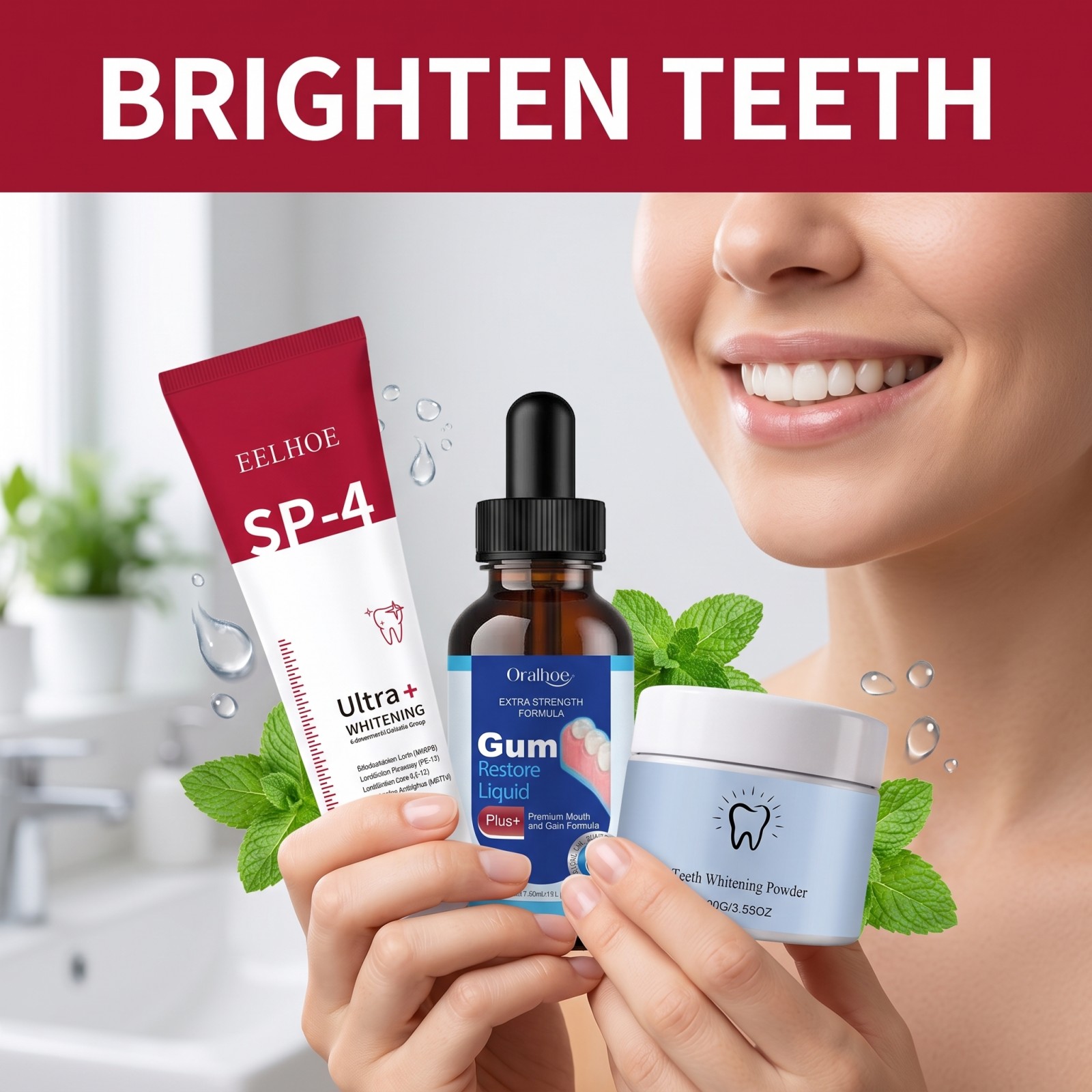 Kit de Soins Bucco-Dentaires C - Teeth Whitening With Hydrogen Peroxide avis et prix