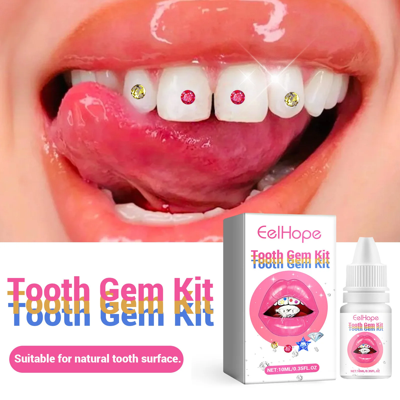 Kit de Bijoux Dentaires DIY :  - Teeth Whitening Kit With Light avis et prix
