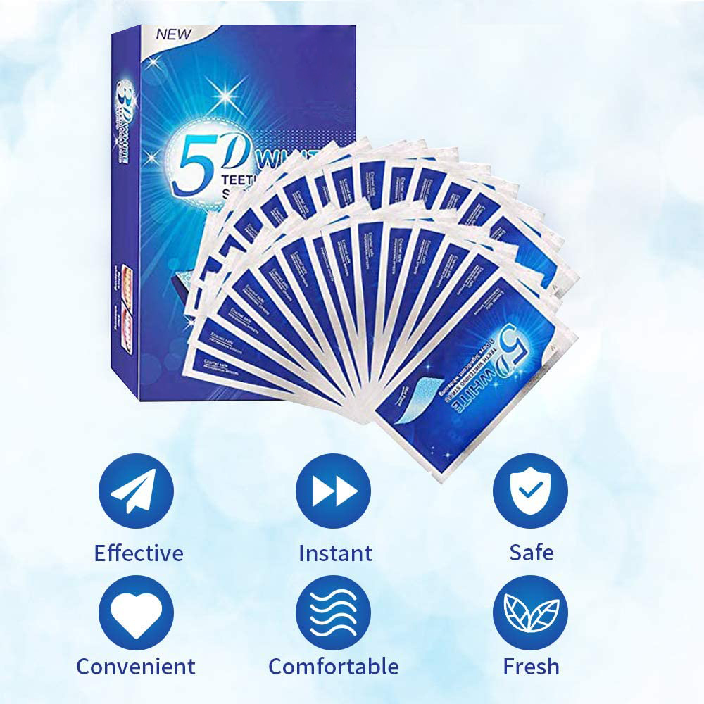 Bandelettes blanchissantes 5D  - Teeth Whitening Home Kit avis et prix
