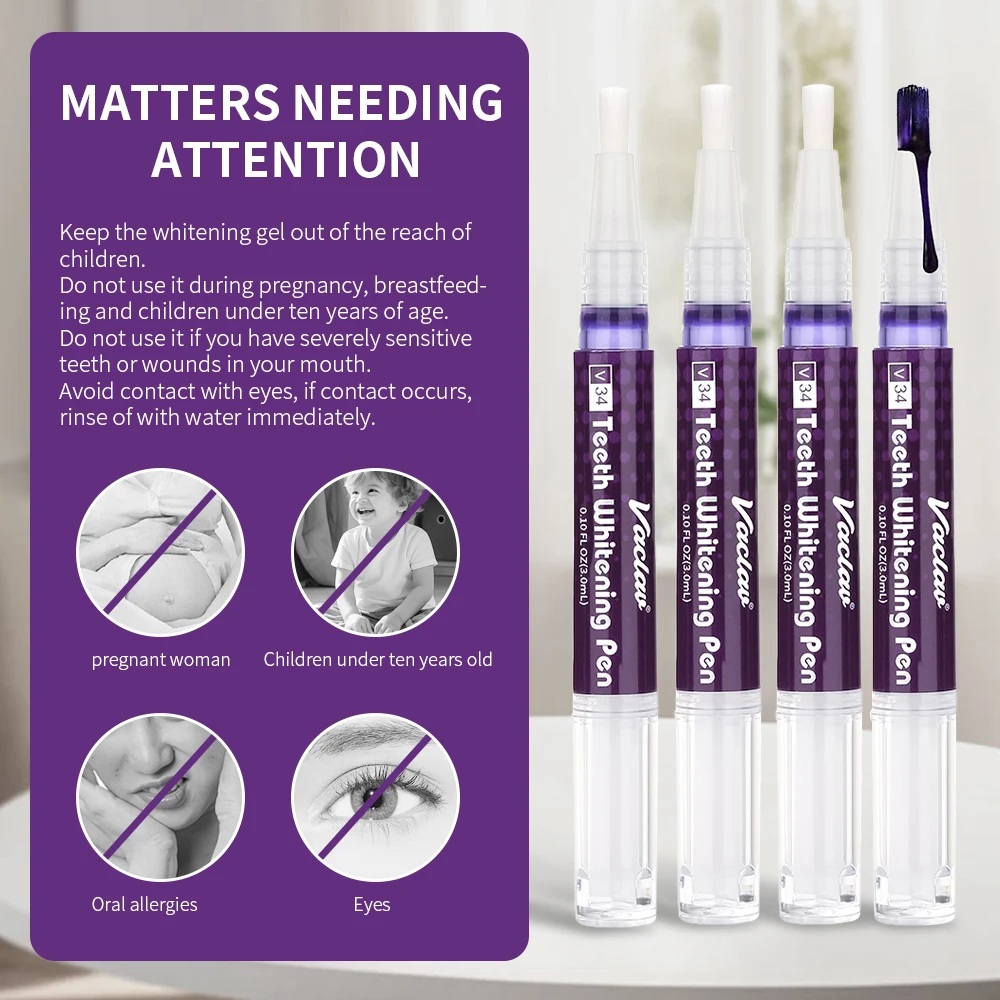 Vaclav V34 stylo gel de blanch - Teeth Whitening With Hydrogen Peroxide avis et prix