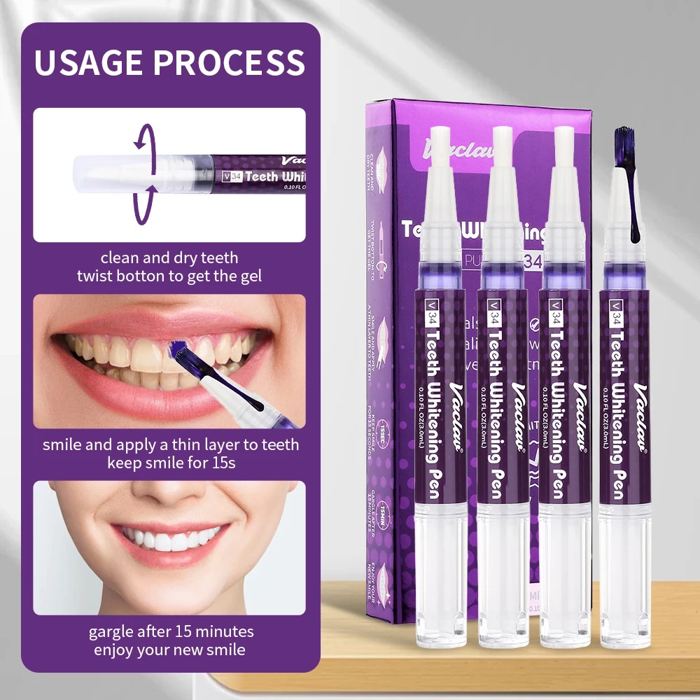 Vaclav V34 stylo gel de blanch - Teeth Whitening With Hydrogen Peroxide avis et prix
